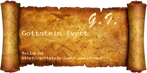 Gottstein Ivett névjegykártya